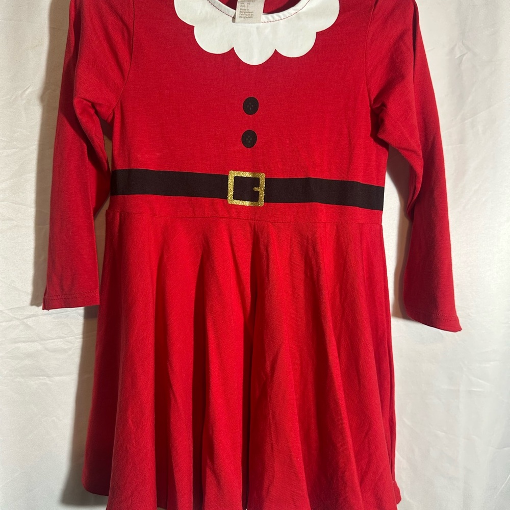 H&M Festive Red Santa Dress for Kids